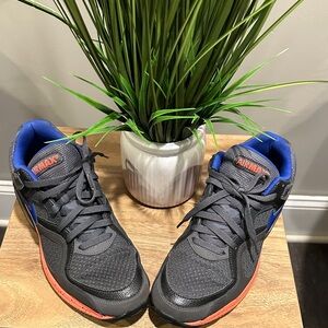 Nike Air Max Gray and Blue Athletic Strong  Shoes